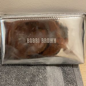 Bobbi Brown wristlet or makeup metallic silver small bag